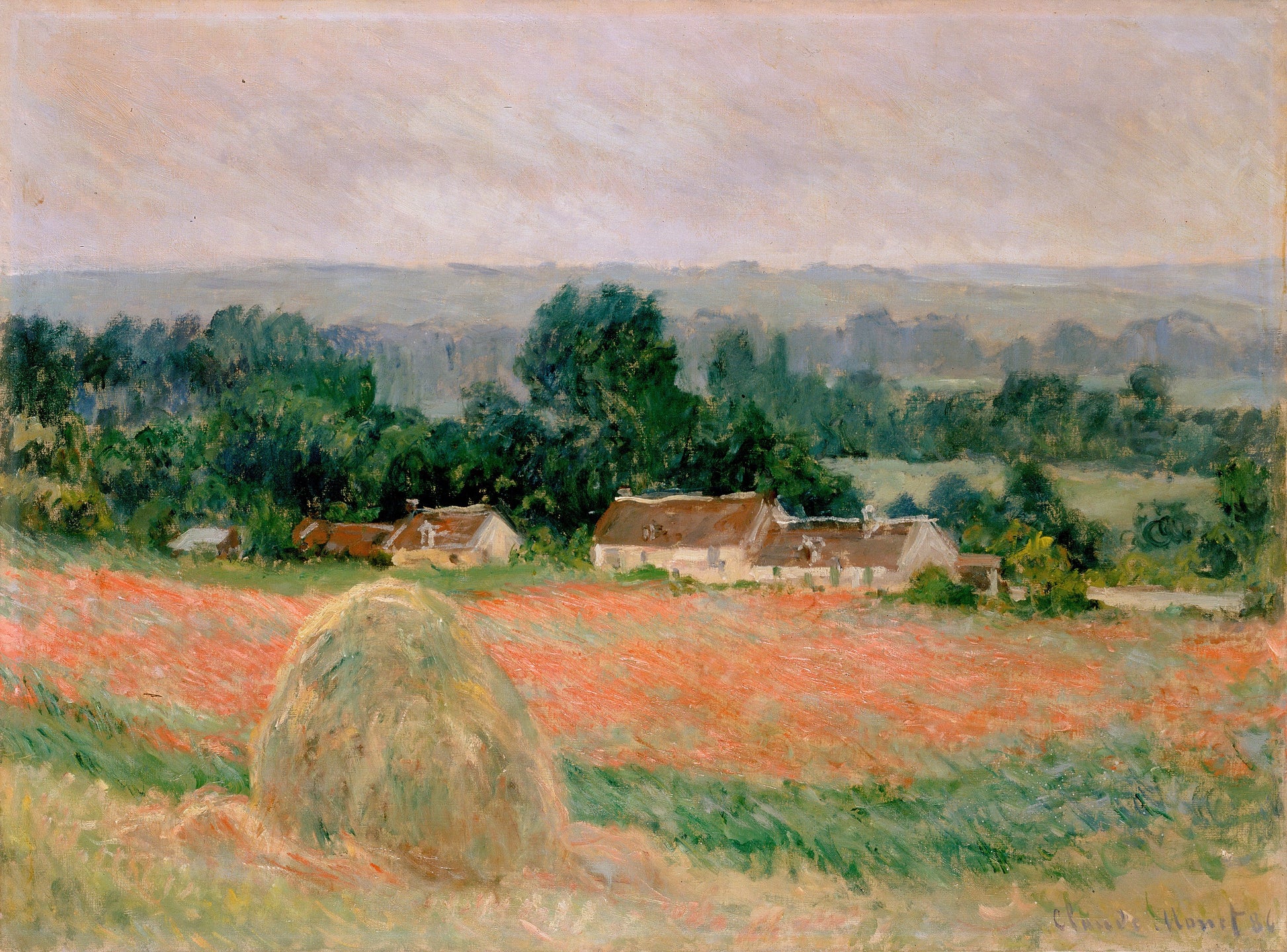 De Hooiwagen in Giverny - Claude Monet
