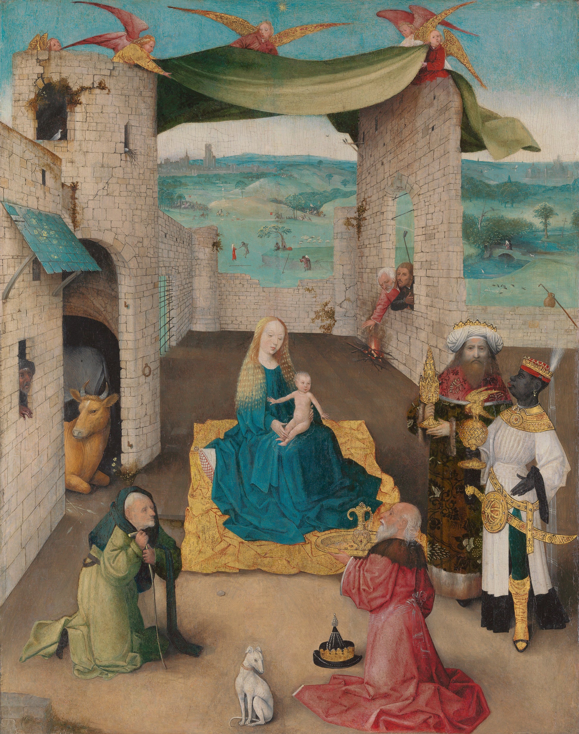 De Aanbidding van de Wijzen - Hieronymus Bosch