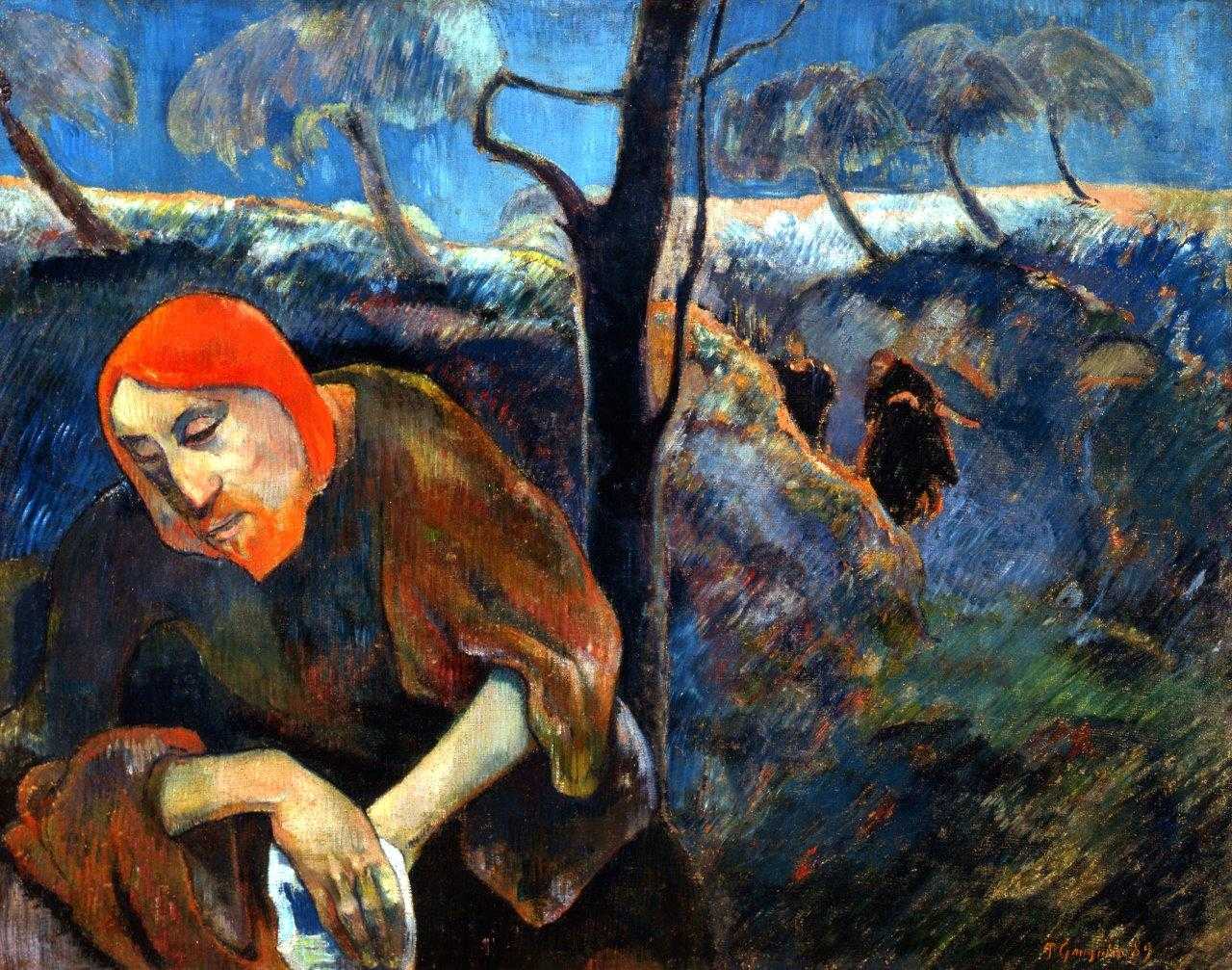 Christus in de Olijfboomgaard - Paul Gauguin