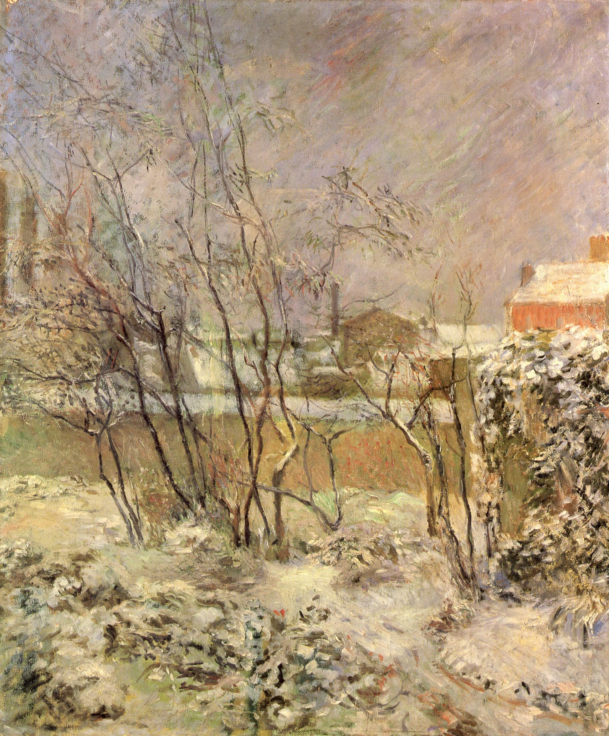 De Sneeuw straat Carcel - Paul Gauguin