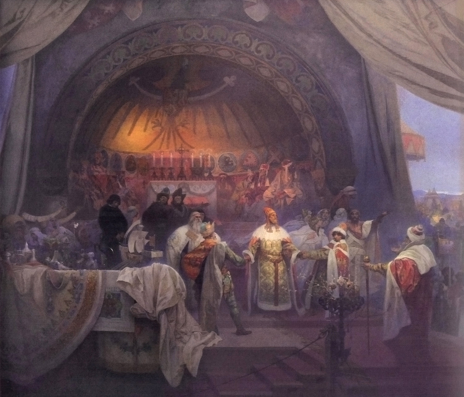 De Koning Premysl Ottokar II van Bohemen - Alphonse Mucha