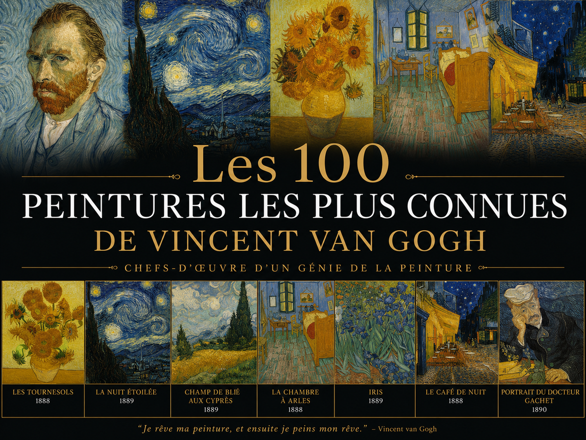 Van Gogh : 100 tableaux célèbres sous caféine
