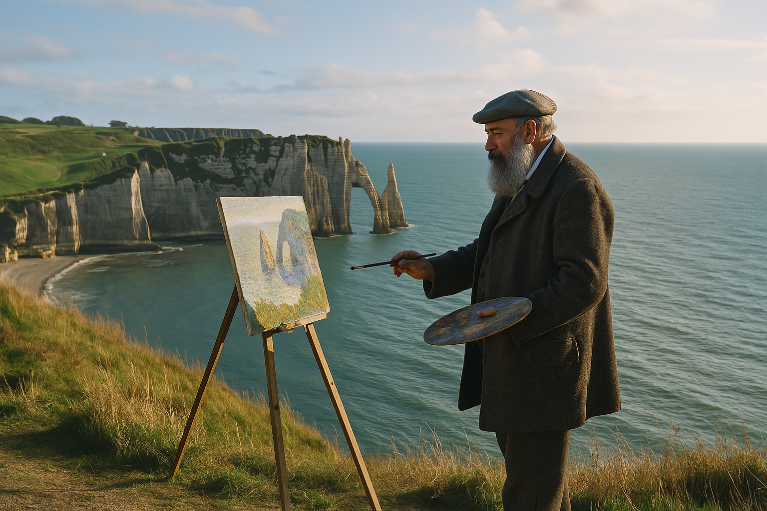 Claude Monet in Étretat: Analyse van zijn Mooiste Schilderijen (1883-1886)