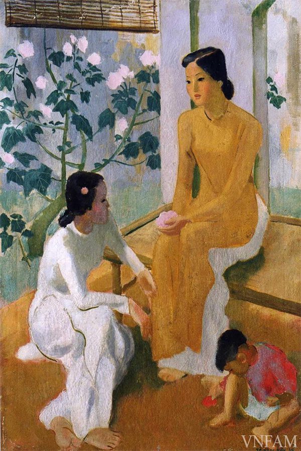 Deux jeunes femmes et un enfant, Tô Ngọc Vân