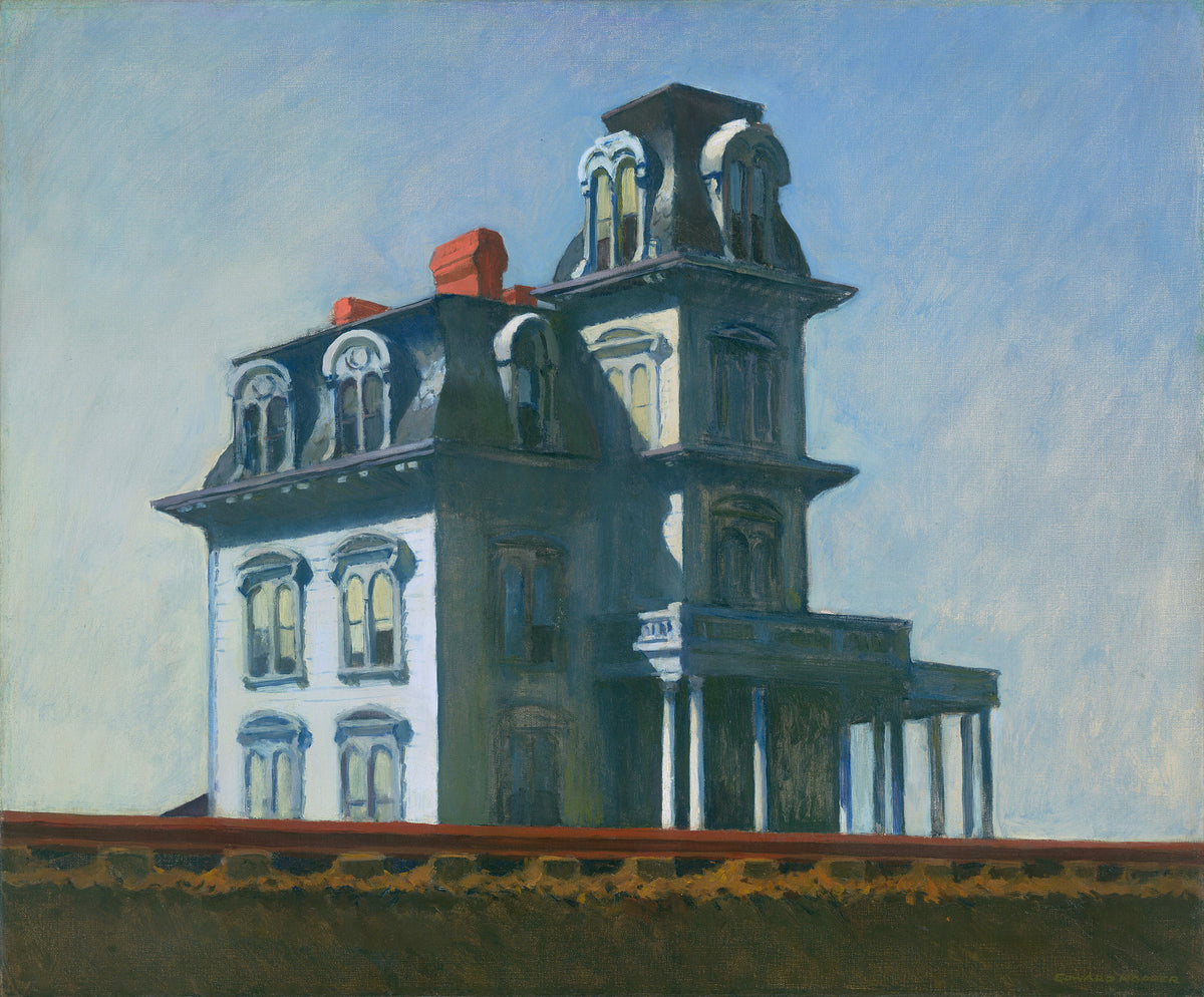 Maison au bord de la voie ferrée d’Edward Hopper