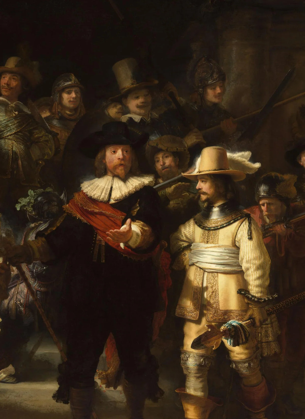 Frans Banninck Cocq et Willem van Ruytenburch dans La Ronde de nuit