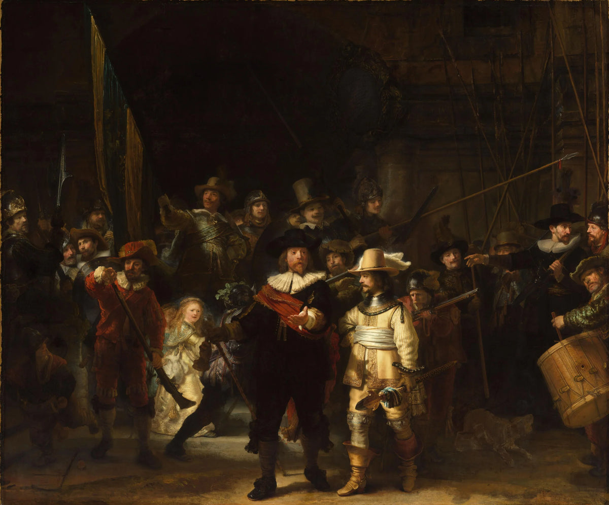 Lumière et couleurs dans La Ronde de nuit de Rembrandt