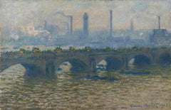De Waterloo-brug, bewolkt weer - Claude Monet