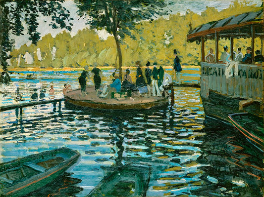 Bain à la Grenouillère - Claude Monet - Reproductions de tableaux et peintures haut de gamme