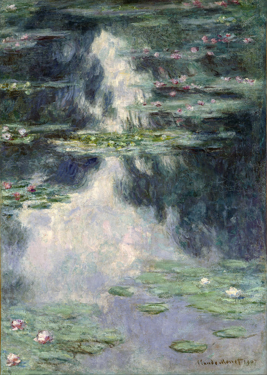 🌿 Vijver met waterlelies – Claude Monet (1907)