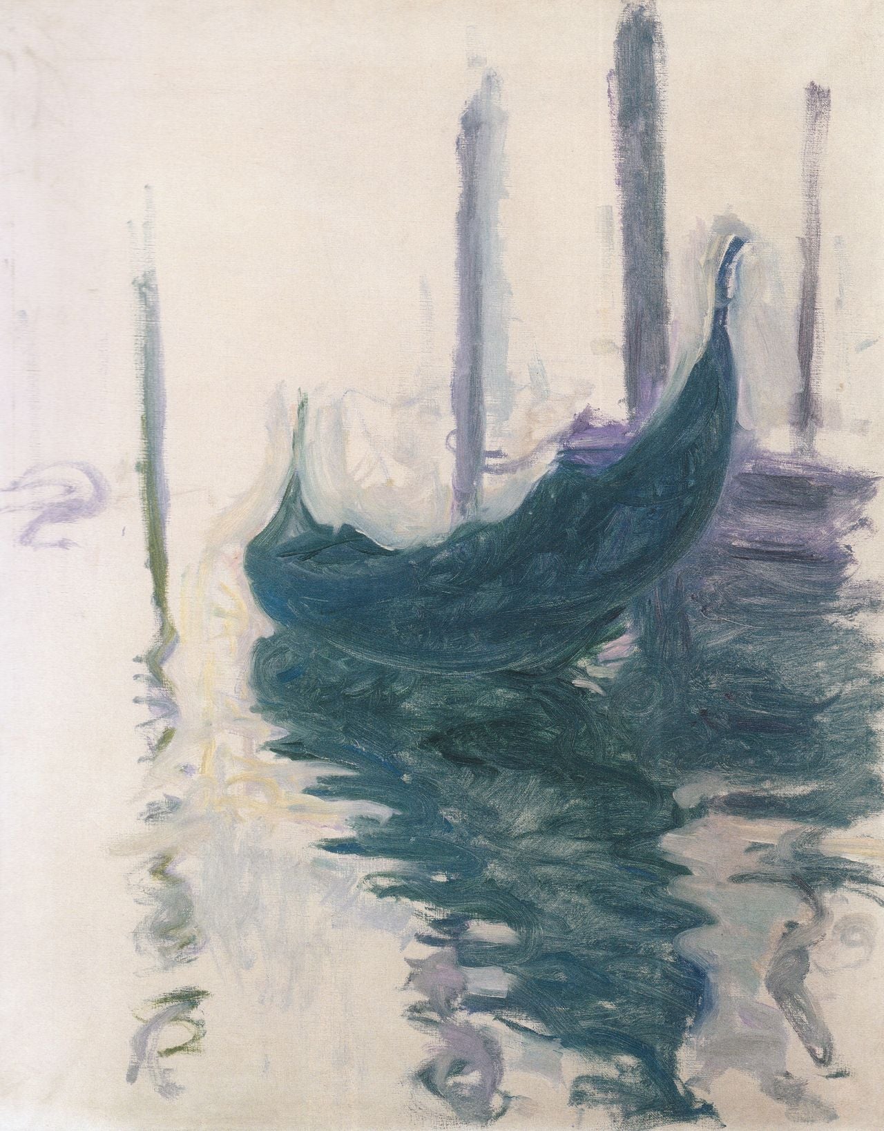 Gondel in Venetië – Claude Monet, 1908