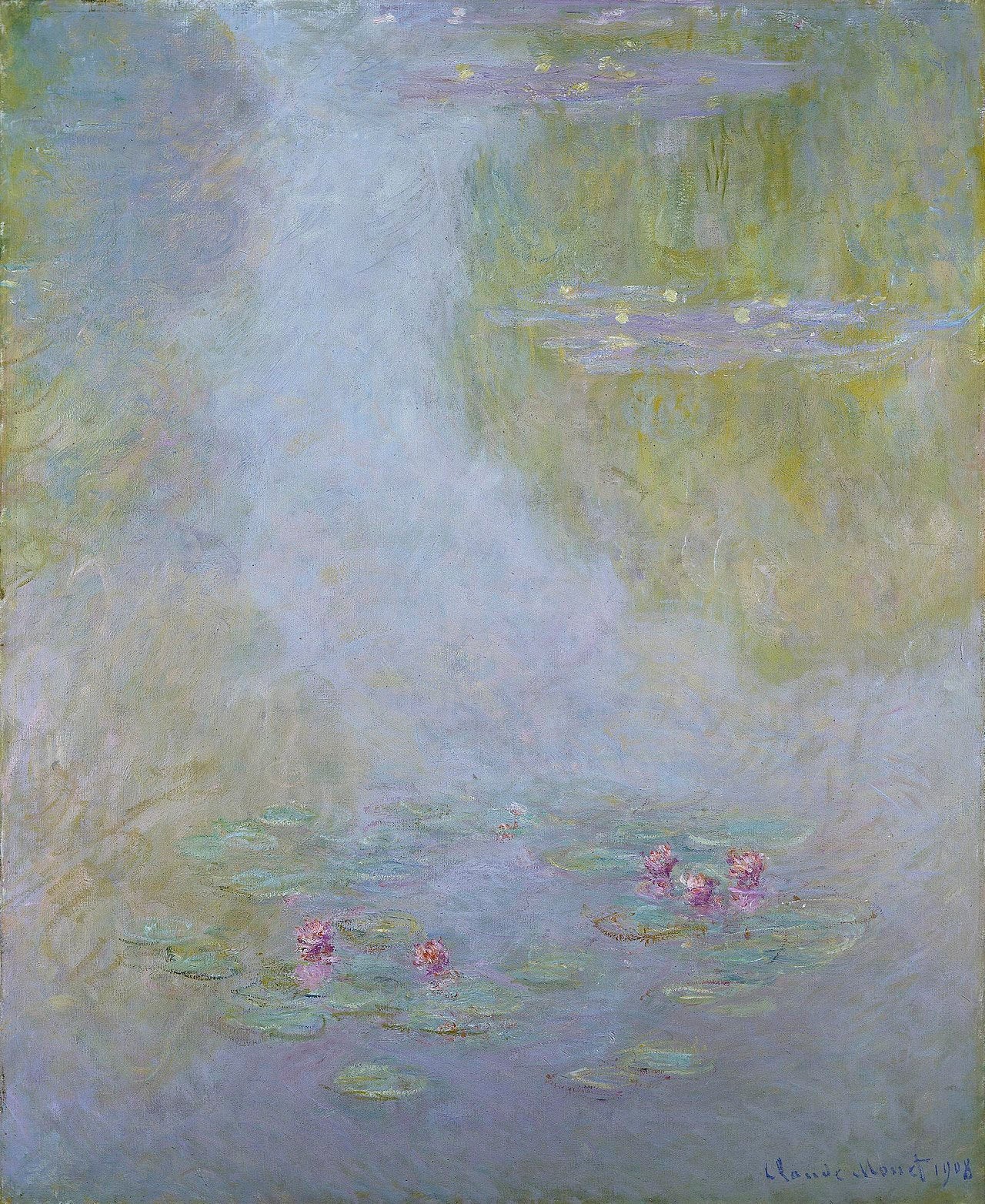 🌫️ Nymphéas – Reflecties en Stilte, Claude Monet, 1908