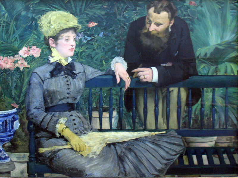 In de kas - Édouard Manet