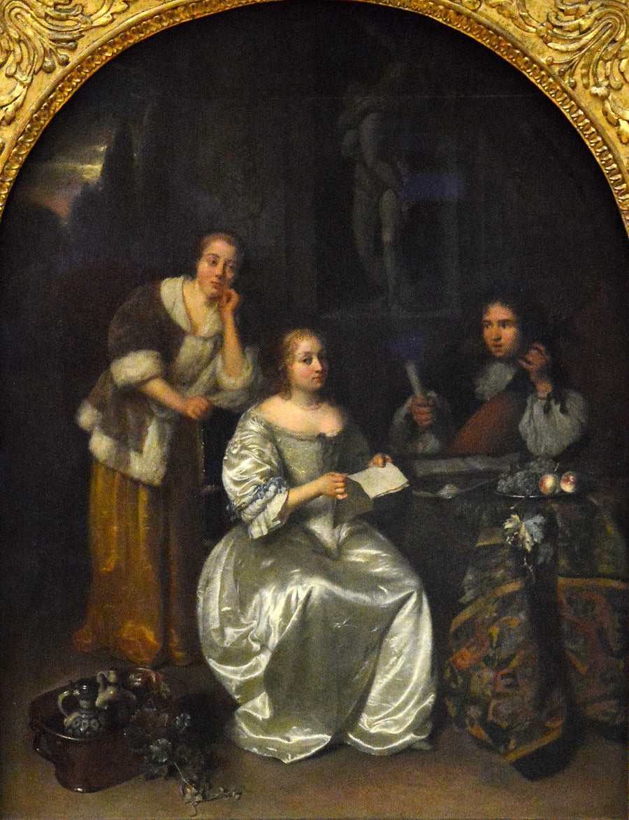 La Leçon de chant - Caspar Netscher