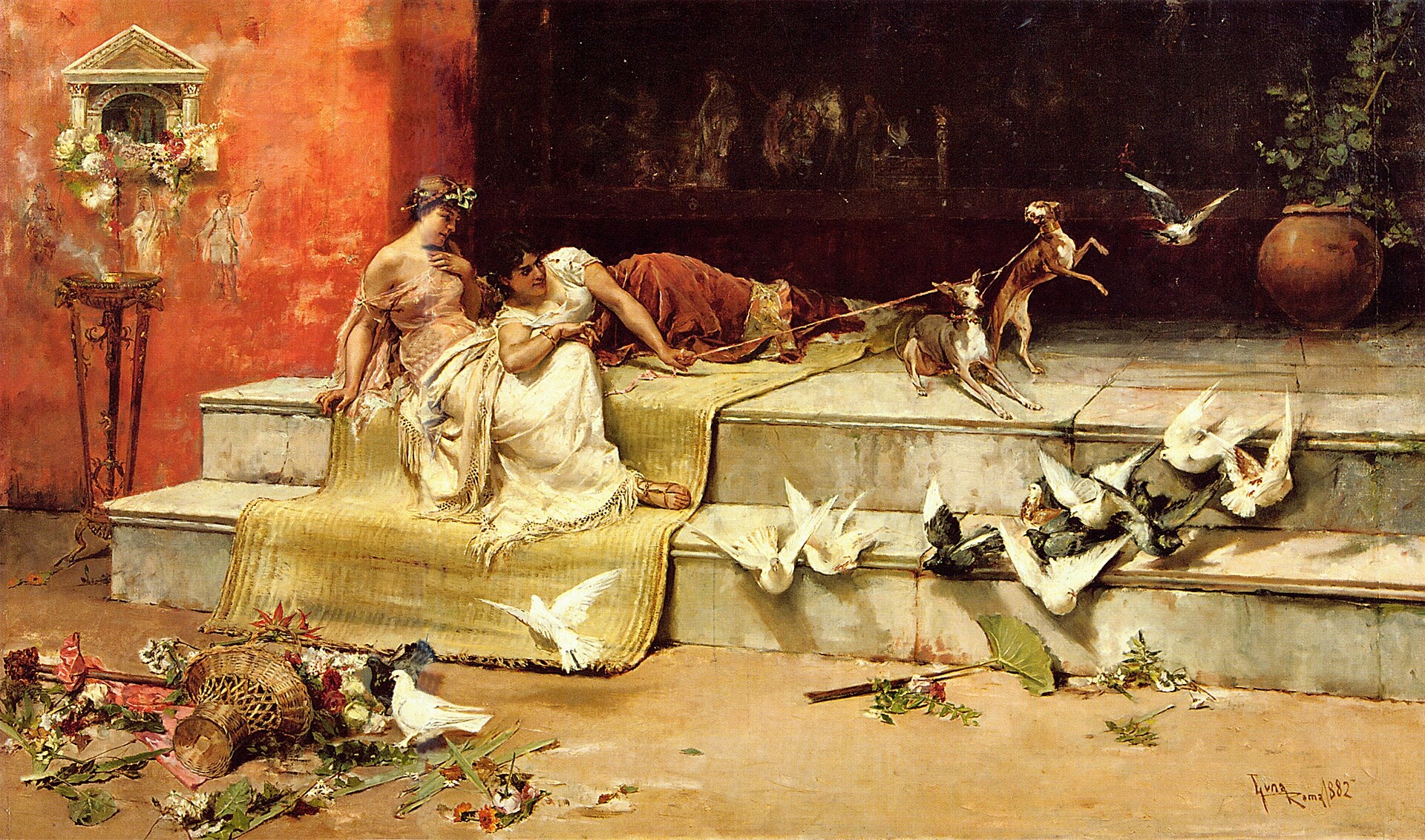 Les Dames romaines — Juan Luna, 1882, Huile sur toile