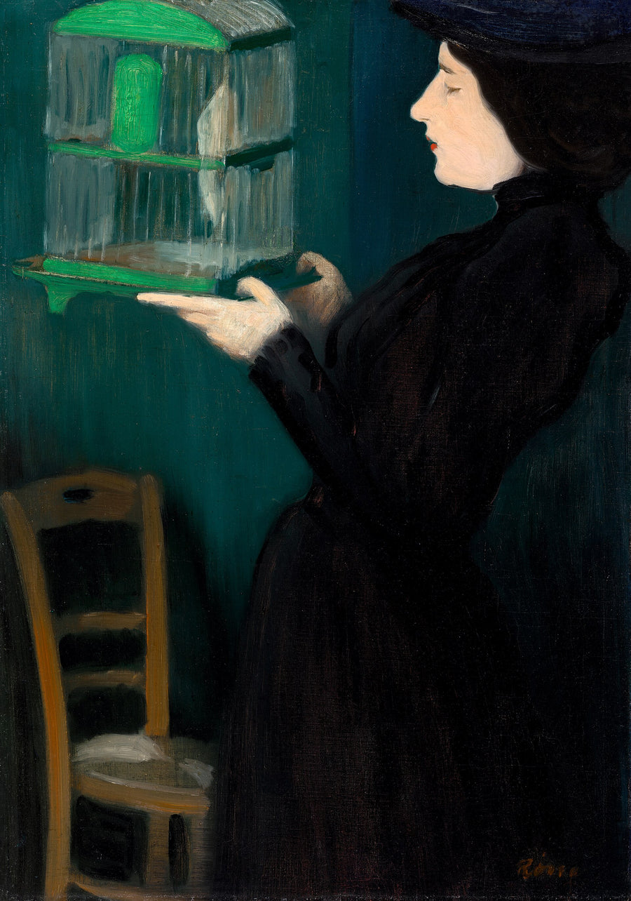 Jeune fille à la cage d’oiseau - József Rippl-Rónai