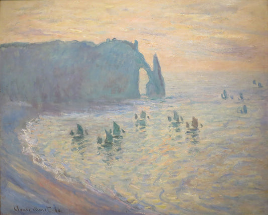 🏖️ Het Strand van Étretat – Claude Monet (1885–1886)
