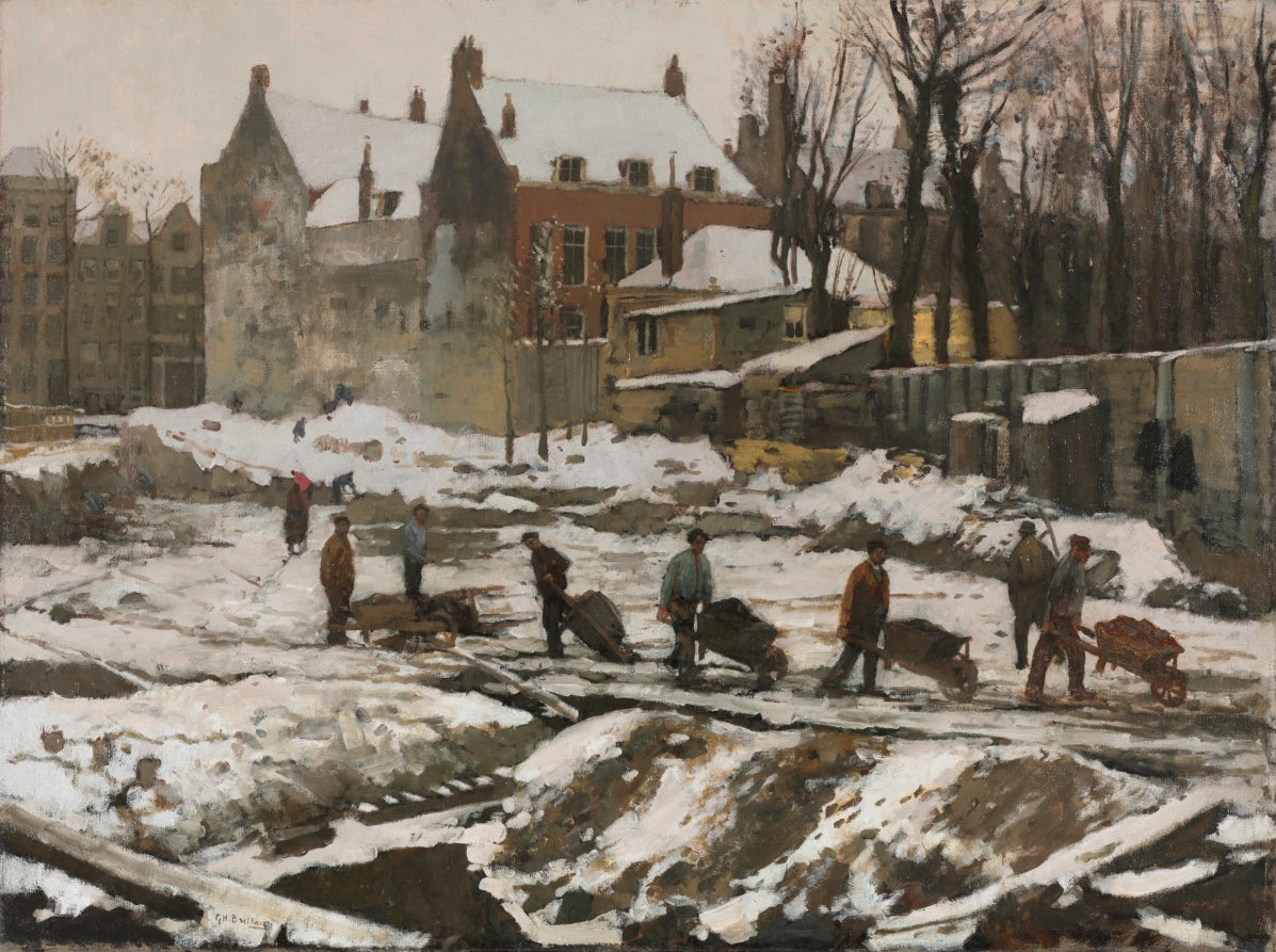 Bouwwerk in Amsterdam - George Hendrik Breitner