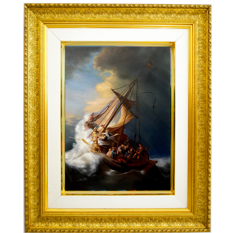 Christus in de storm op de zee van Galilea - Rembrandt
