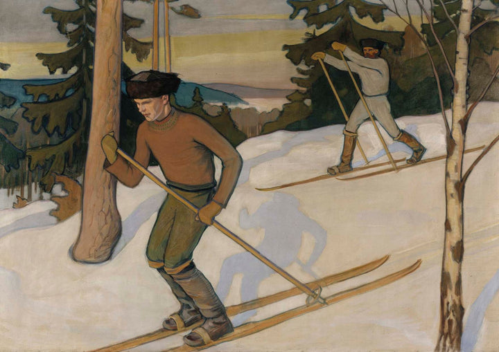 Jongens op ski's - Väinö Blomstedt