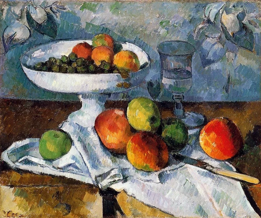 Schaal, Glas en Appels - Paul Cézanne