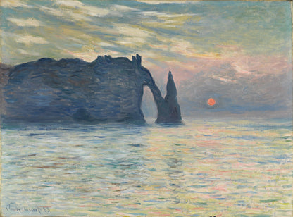 Zonsopgang bij Étretat – Claude Monet, 1883