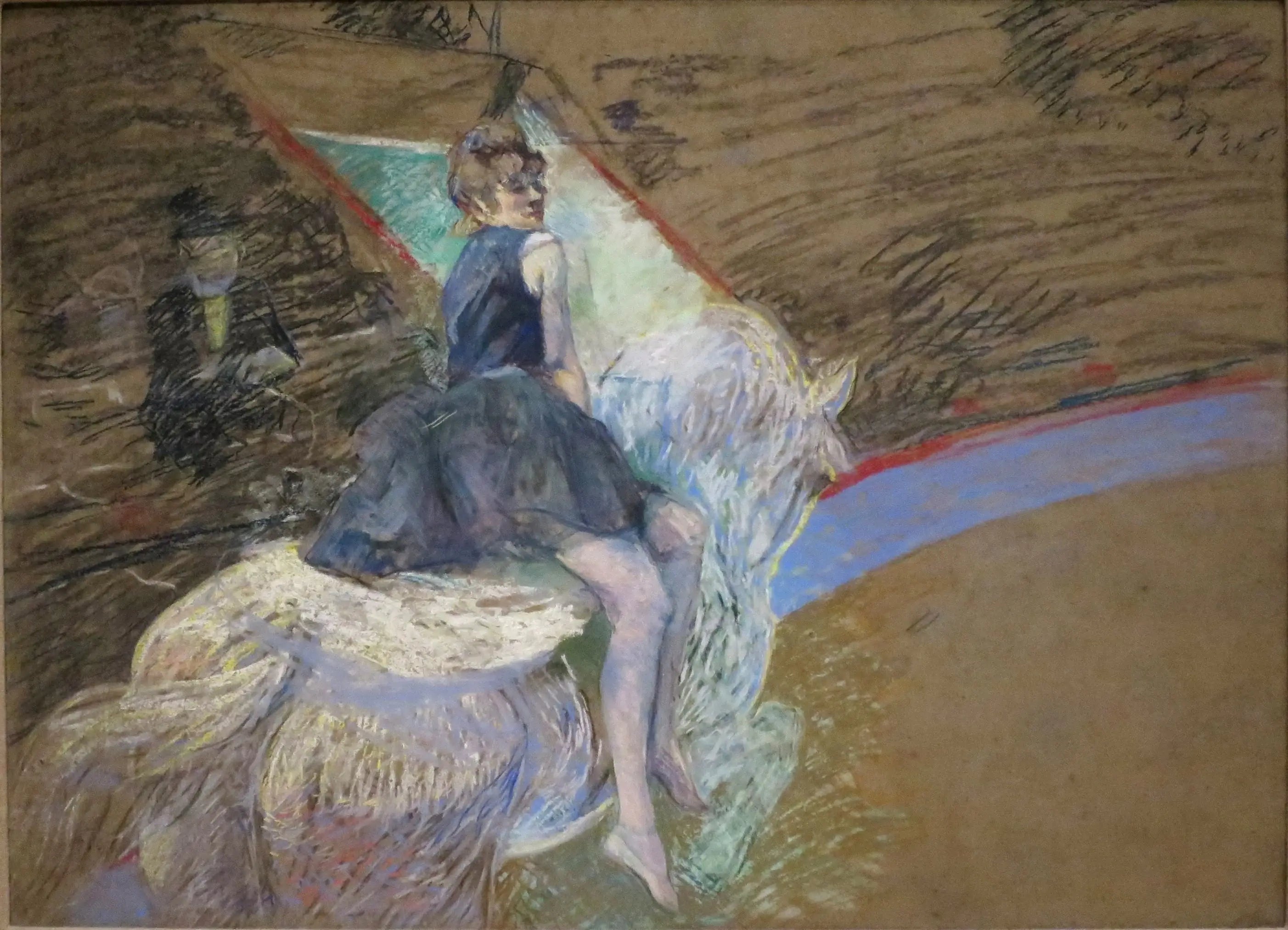 Reproduction du tableau « Cavalière au cirque Fernando - Henri de Toulouse-Lautrec » par Alpha Reproduction en peinture à l’huile