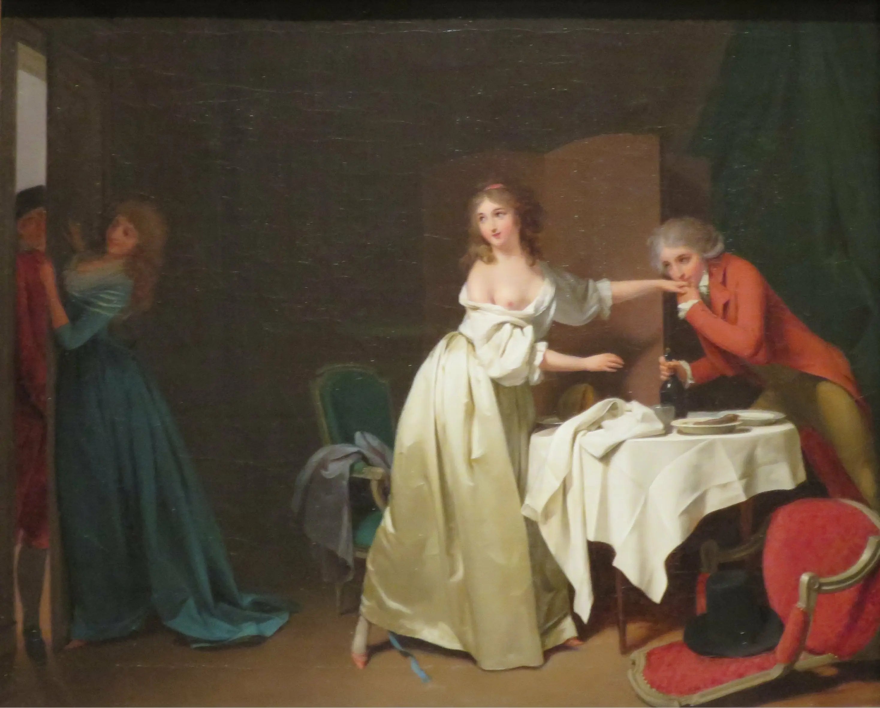 Le souper interrompu: ’Pousse fort’ - Louis-Léopold Boilly - Alpha Reproduction