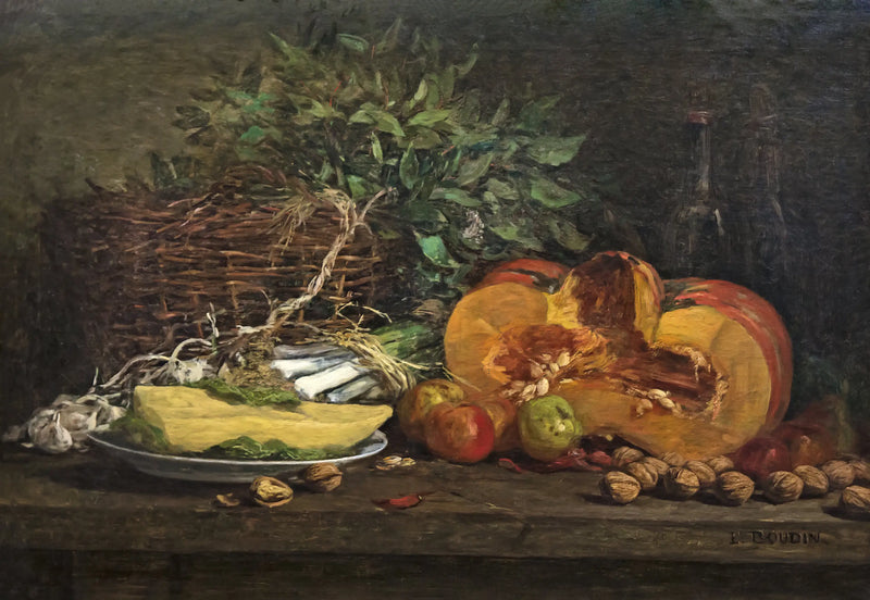 Stilleven met pompoen - Eugène Boudin