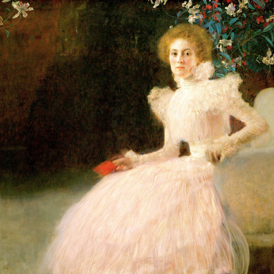 🌸✨ Portret van Sonja Knips – Gustav Klimt (1898)