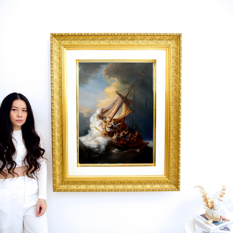 Christus in de storm op de zee van Galilea - Rembrandt