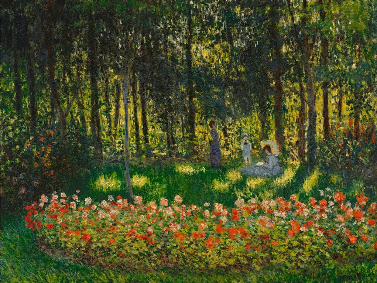 👨‍👩‍👧‍👦 De familie van de kunstenaar in de tuin – Claude Monet (rond 1875)