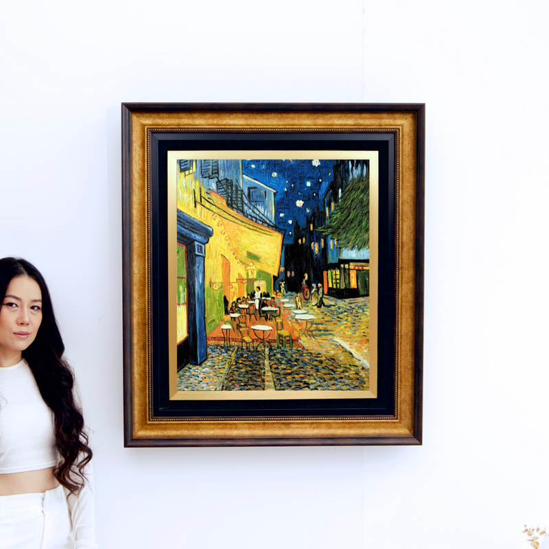 Terras van het café 's avonds - Vincent van Gogh