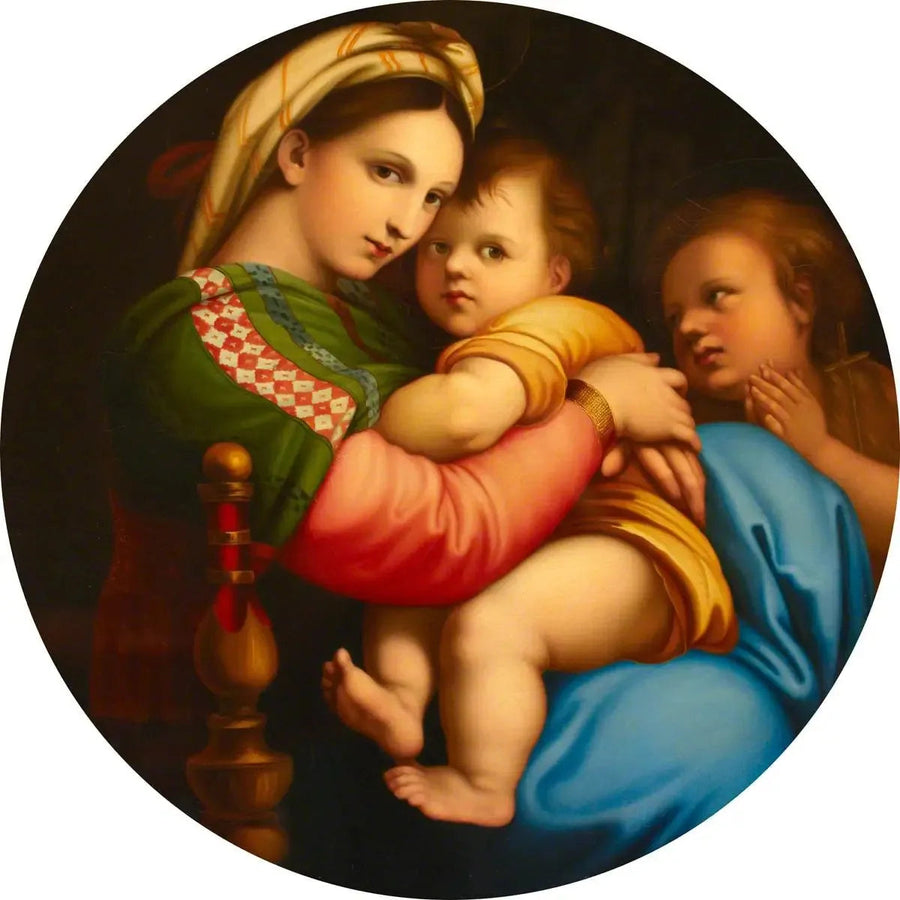 La Madone de la chaise - Raphaël Sanzio - Réproduction huile sur toile