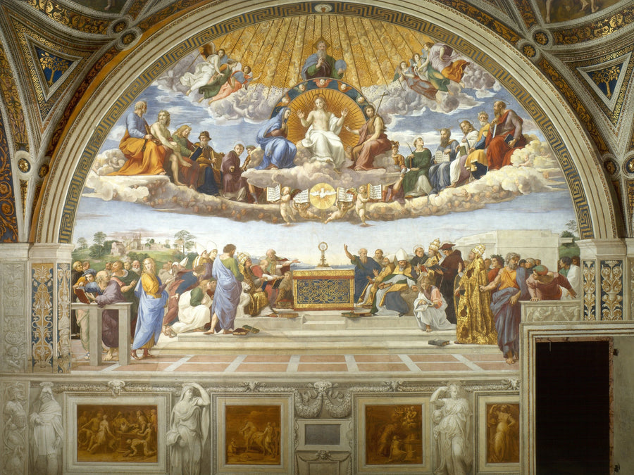 La Dispute du Saint-Sacrement - Raphaël Sanzio image 2 reproduction réalisée par Alpha Reproduction