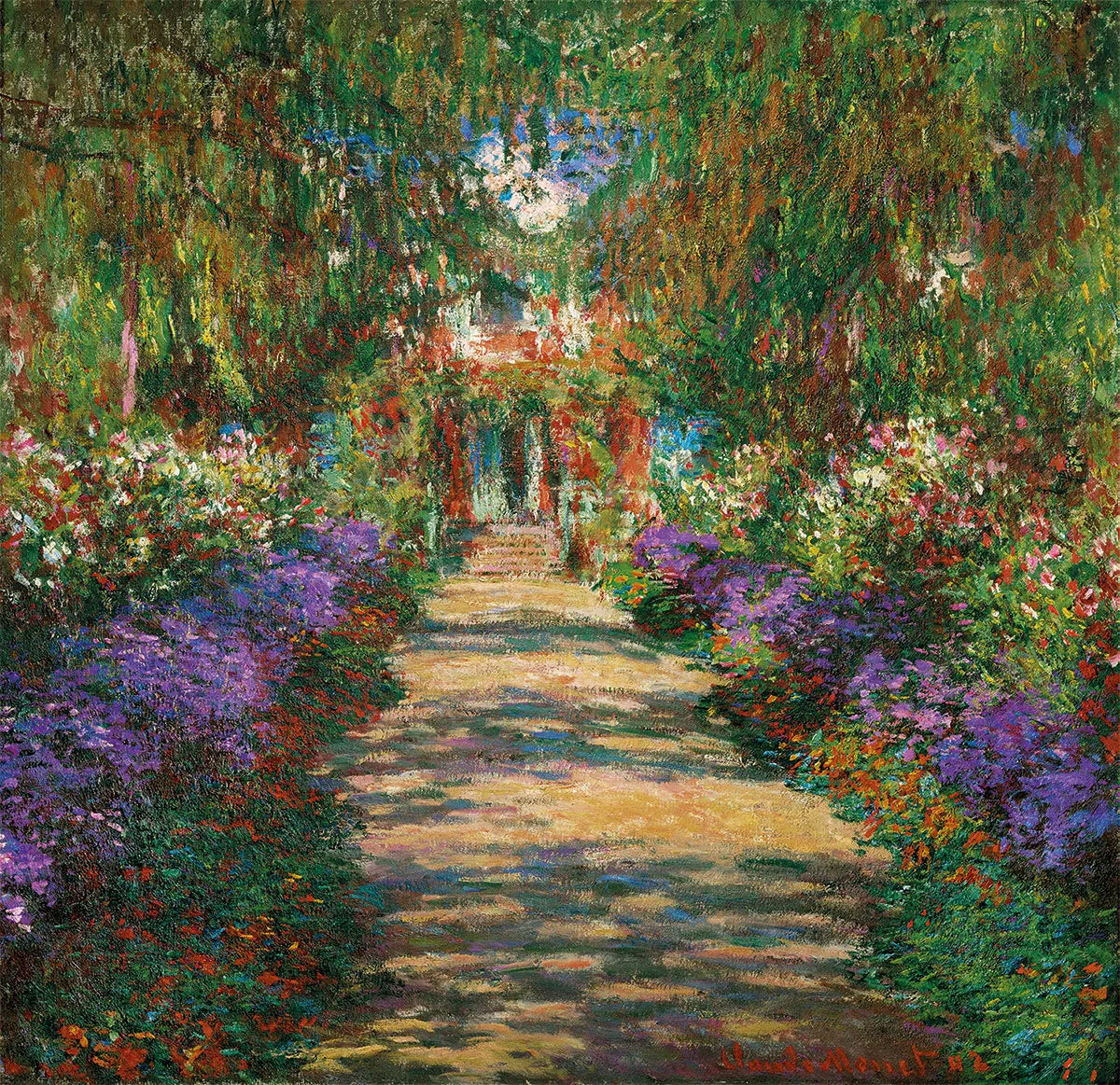 🎨 L’Avenue de Giverny – Claude Monet, rond 1902