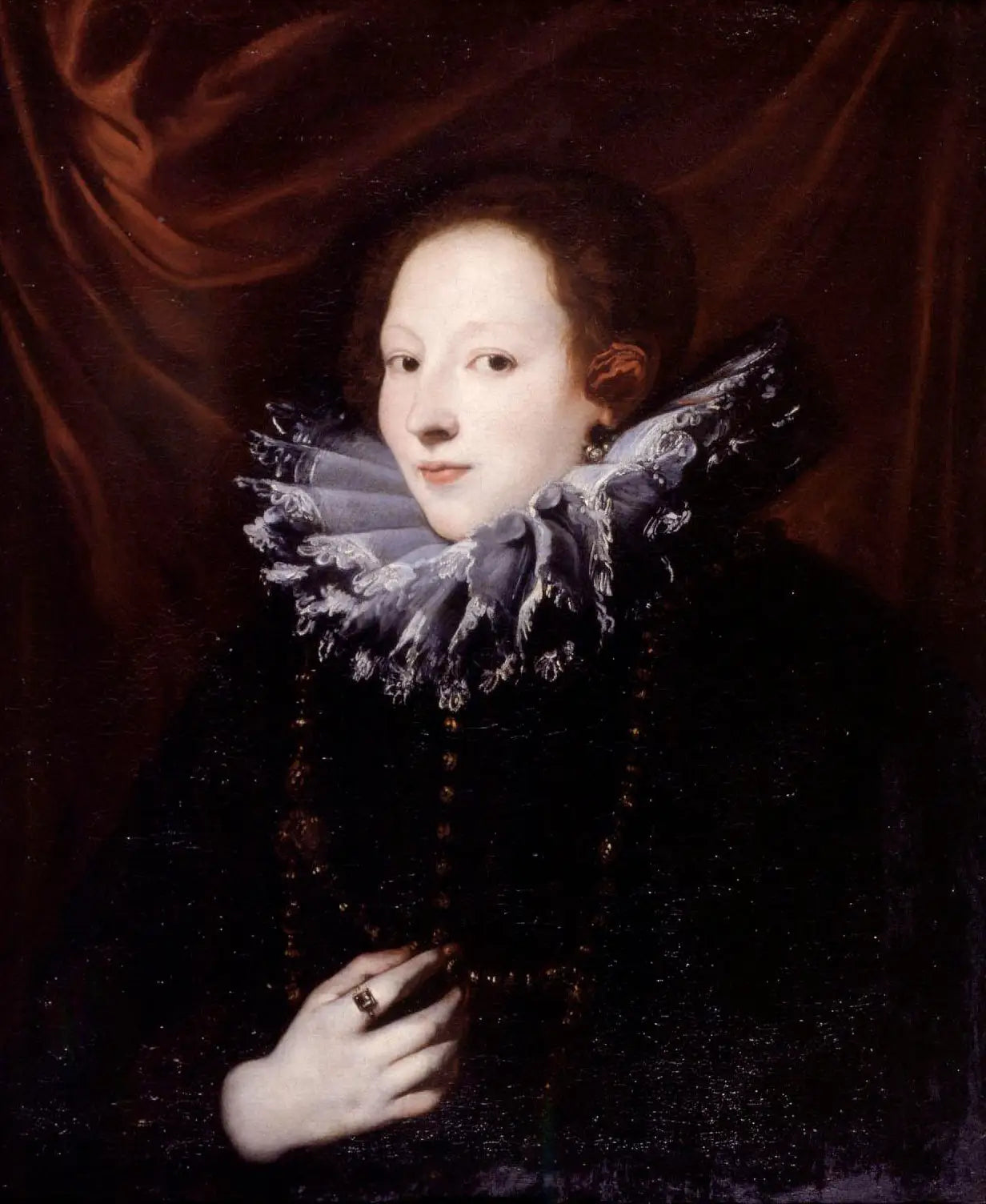 Portrait de la comtesse Antonia Demarini (?-?) épouse de Francesco Lercari doge de Gênes - Antoine van Dyck - Alpha