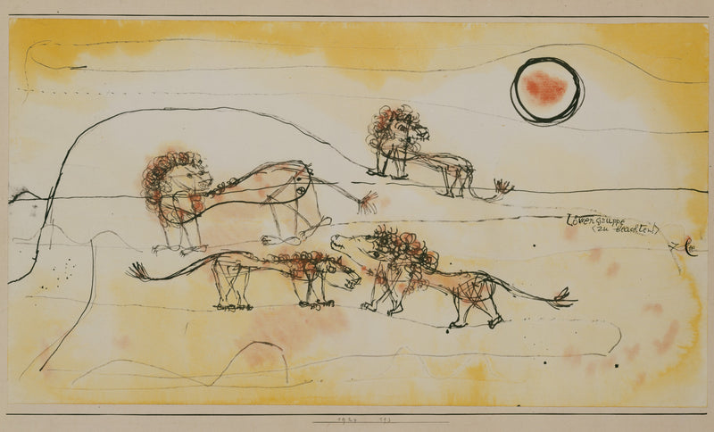 A Pride of Lions (Take Note!) - Paul Klee