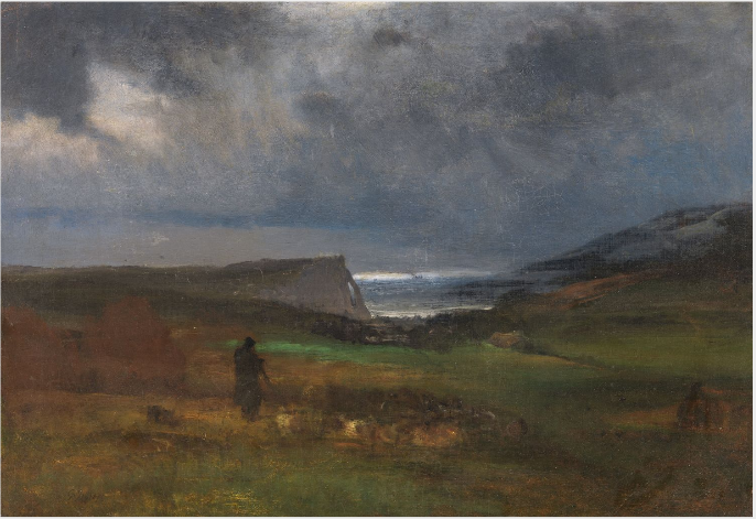 Une côte, le soir - George Inness