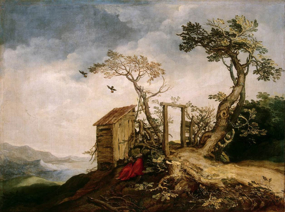 Paysage avec le prophète Élie dans le désert - Abraham Bloemaert