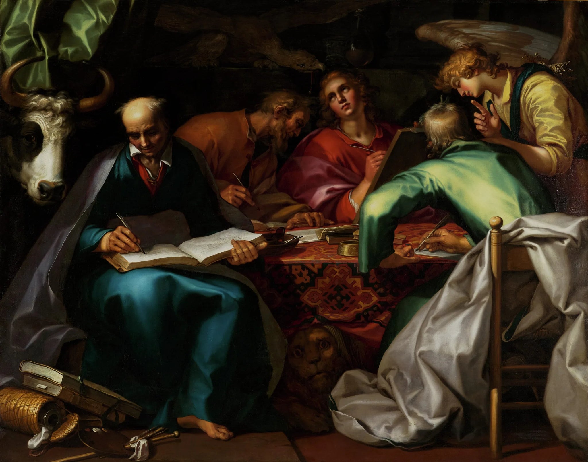 Les Quatre Évangélistes - Abraham Bloemaert image 1 copie de tableau peinte à la main