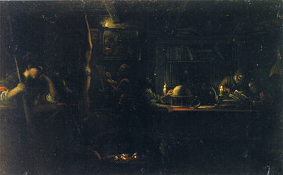 Minerve, patronne des arts et des sciences - Adam Elsheimer