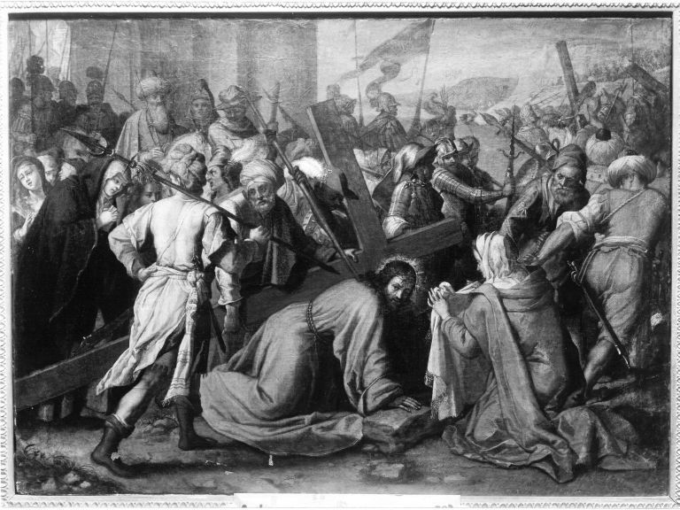 Le Christ, portant la Croix, rencontre Véronique - Adam Elsheimer