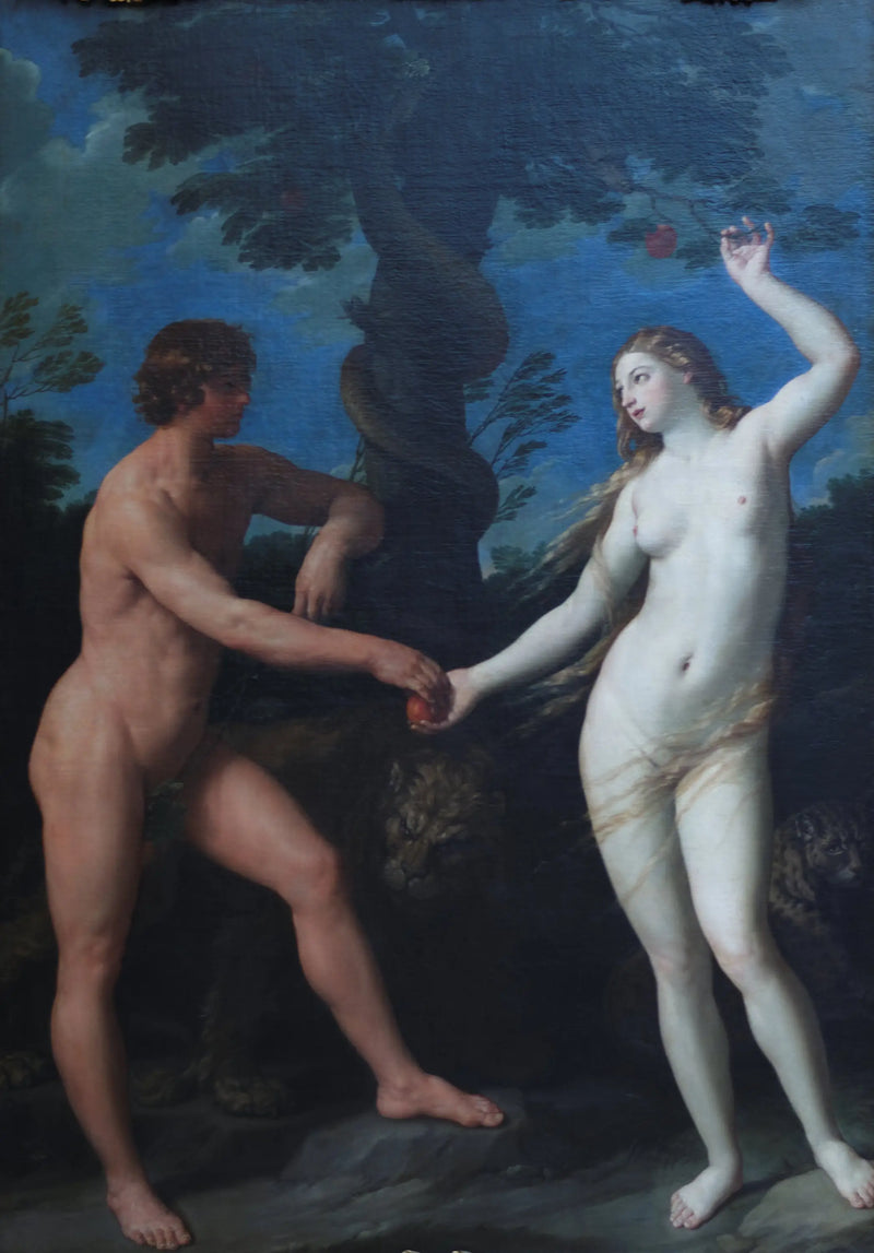Adam en Eva in het Paradijs - Guido Reni