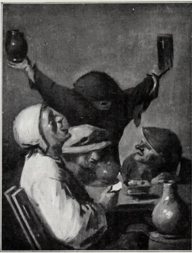 Une scène de cabaret - Adriaen Brouwer