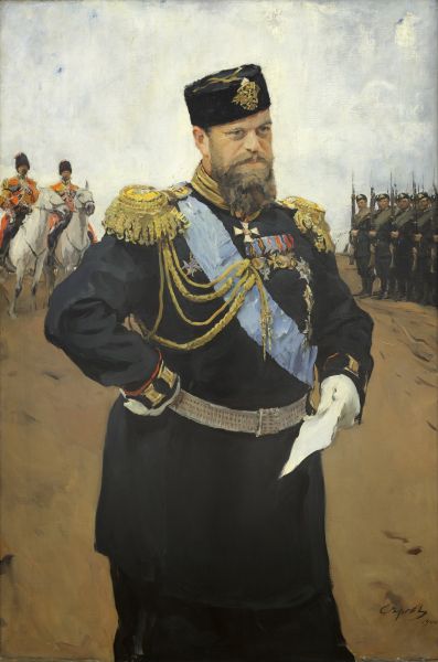 Alexandre III avec un document en armes - Valentin Serov
