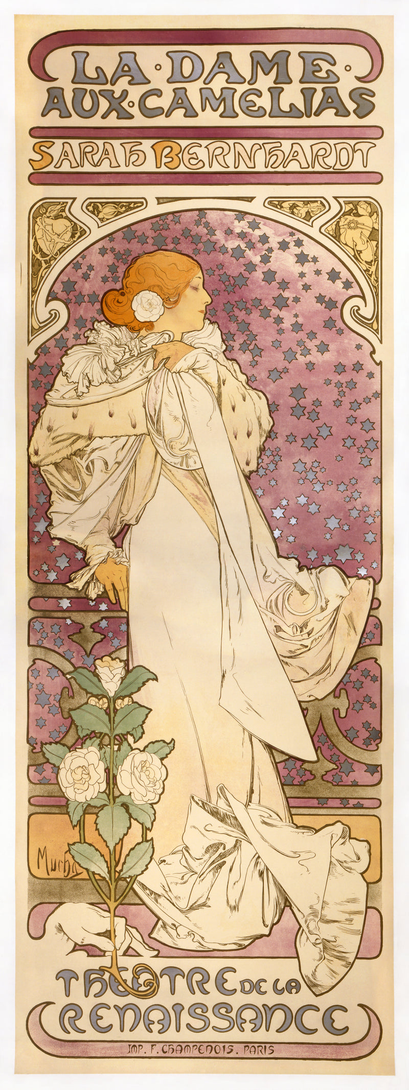 La Dame aux camélias - Alphonse Mucha