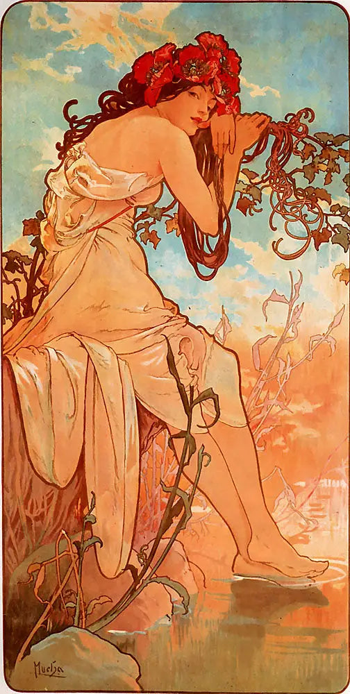 Zomer - Alphonse Mucha