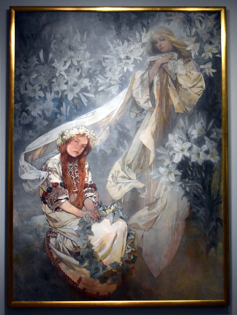 Maagd met lelies - Alphonse Mucha