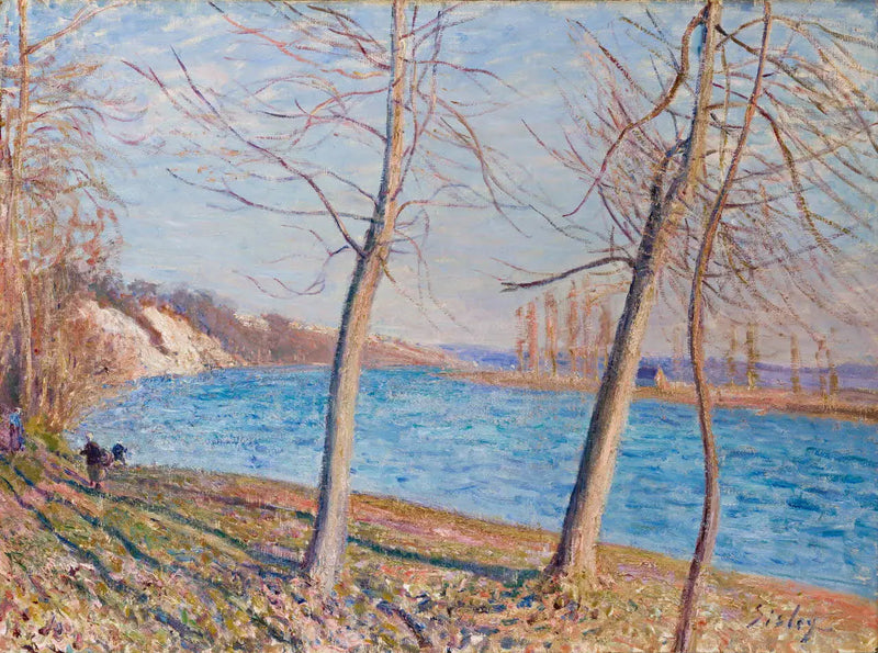Aan de oever van de Loing - Alfred Sisley